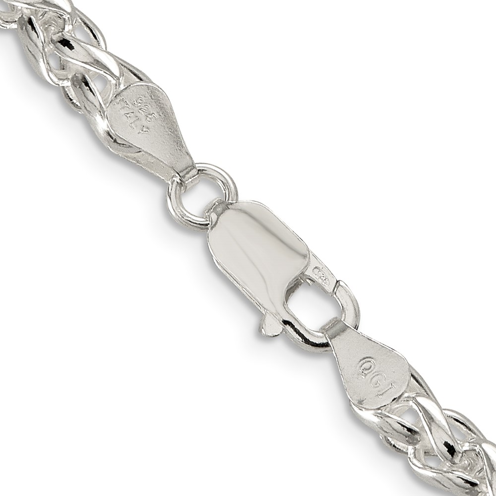 Sterling Silver 5mm Round Spiga Chain (QSP200-26)
