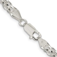 Sterling Silver 5mm Round Spiga Chain view 3