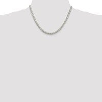 Sterling Silver 5mm Round Spiga Chain view 4