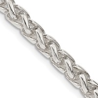 Sterling Silver 5mm Round Spiga Chain view 1