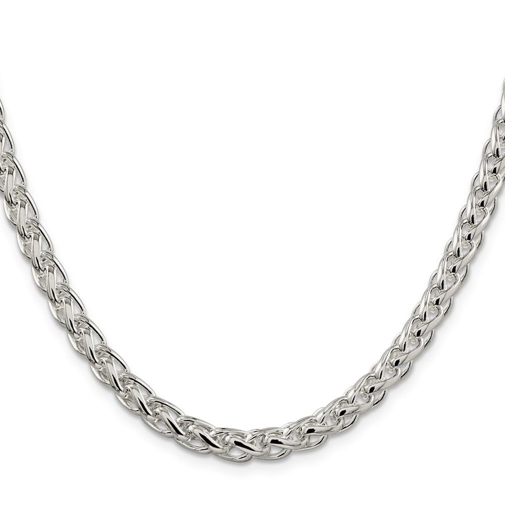 Sterling Silver 6mm Round Spiga Chain (QSP250-24)