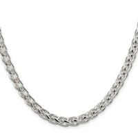 Sterling Silver 6mm Round Spiga Chain view 2
