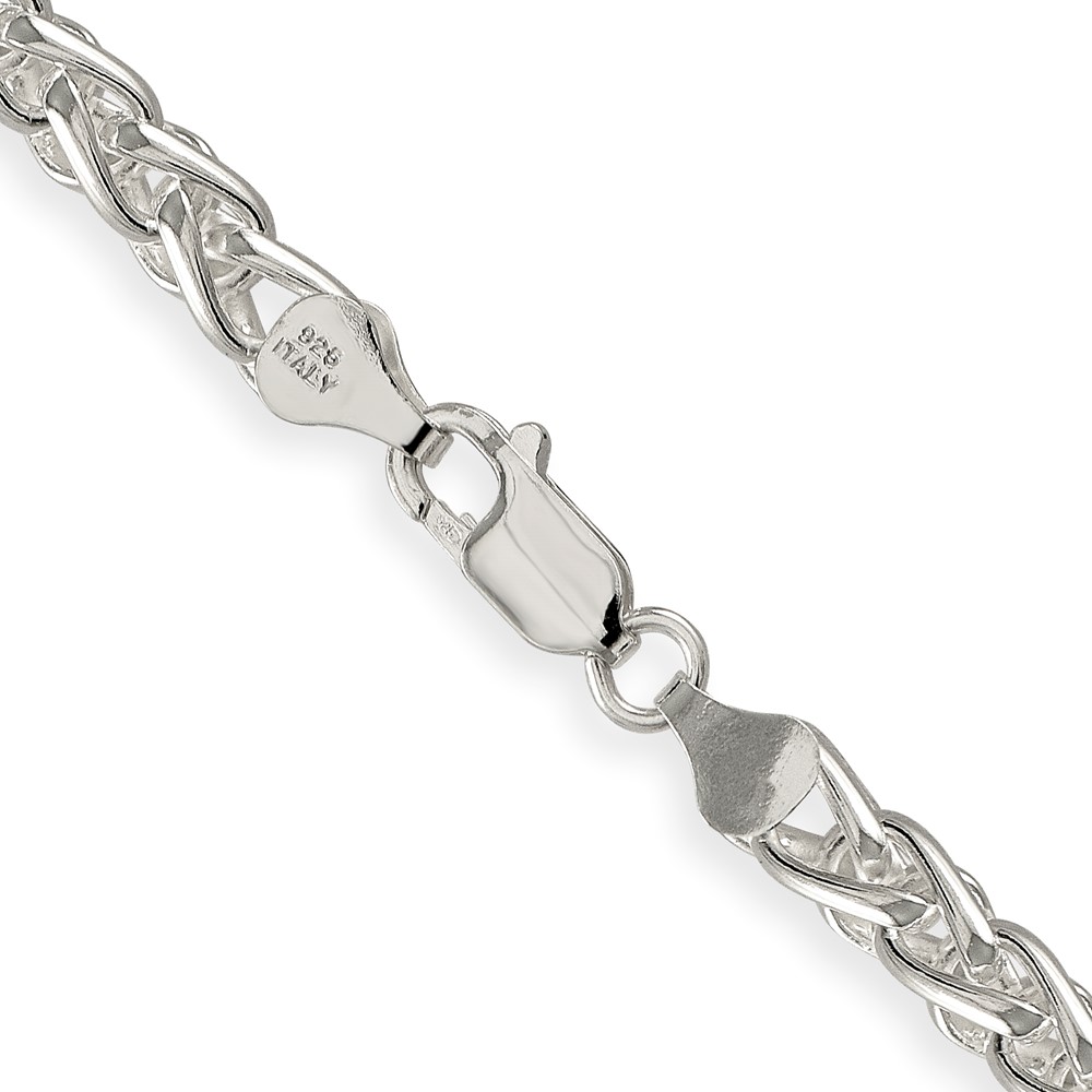 Sterling Silver 6mm Round Spiga Chain (QSP250-24)
