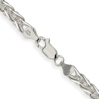 Sterling Silver 6mm Round Spiga Chain view 3