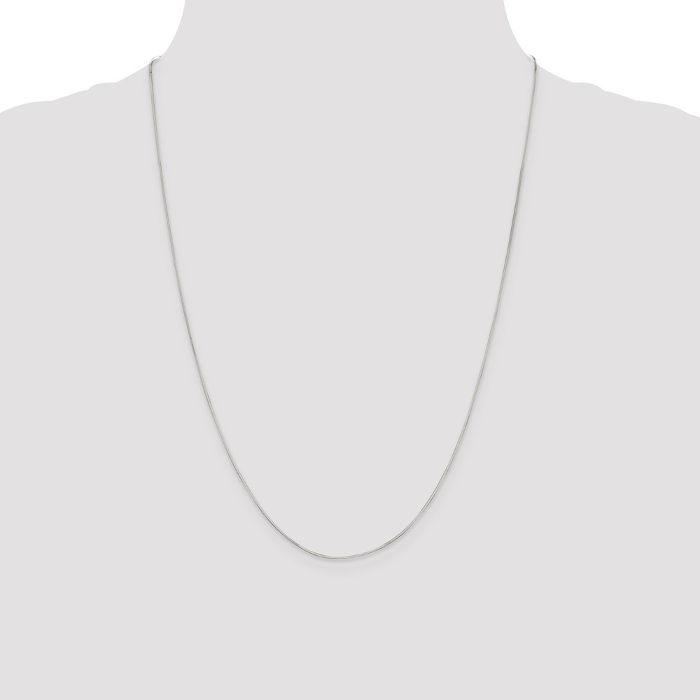 Sterling Silver .7mm Square Snake Chain (QSQ020-24)