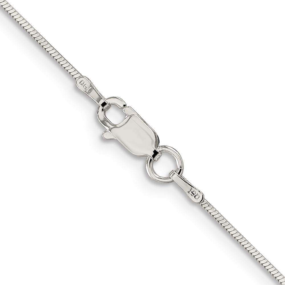 Sterling Silver .8mm Square Snake Chain (QSQ025-16)