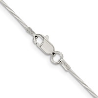 Sterling Silver 1mm Square Snake Chain view 3