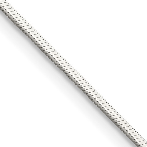 Sterling Silver 1mm Square Snake Chain