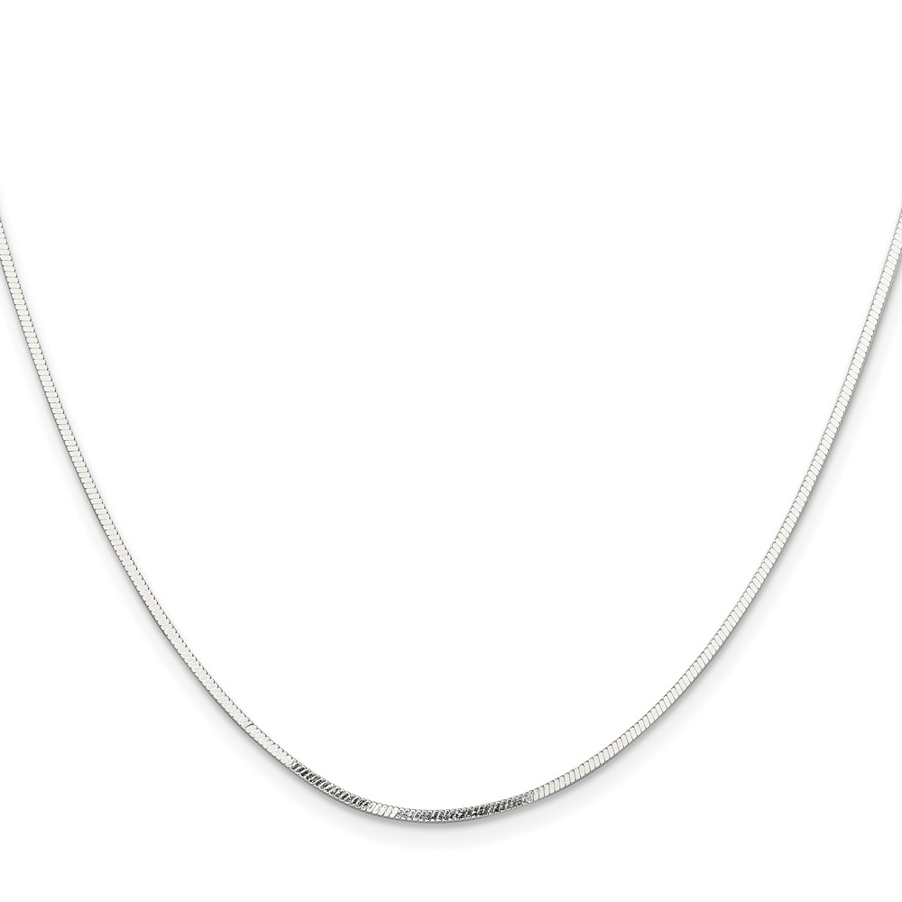 Sterling Silver Polished 1.15mm Square Snake Chain (QSQ035-20)