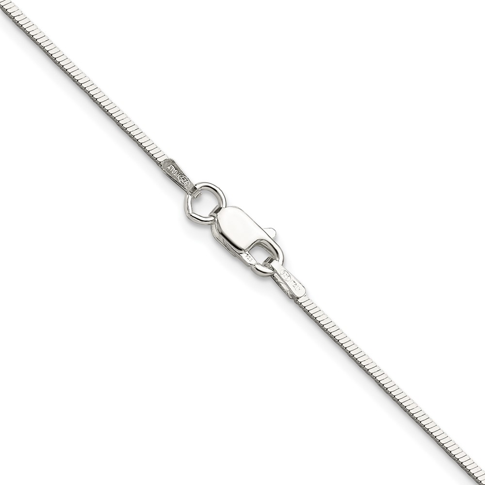 Sterling Silver Polished 1.15mm Square Snake Chain (QSQ035-20)