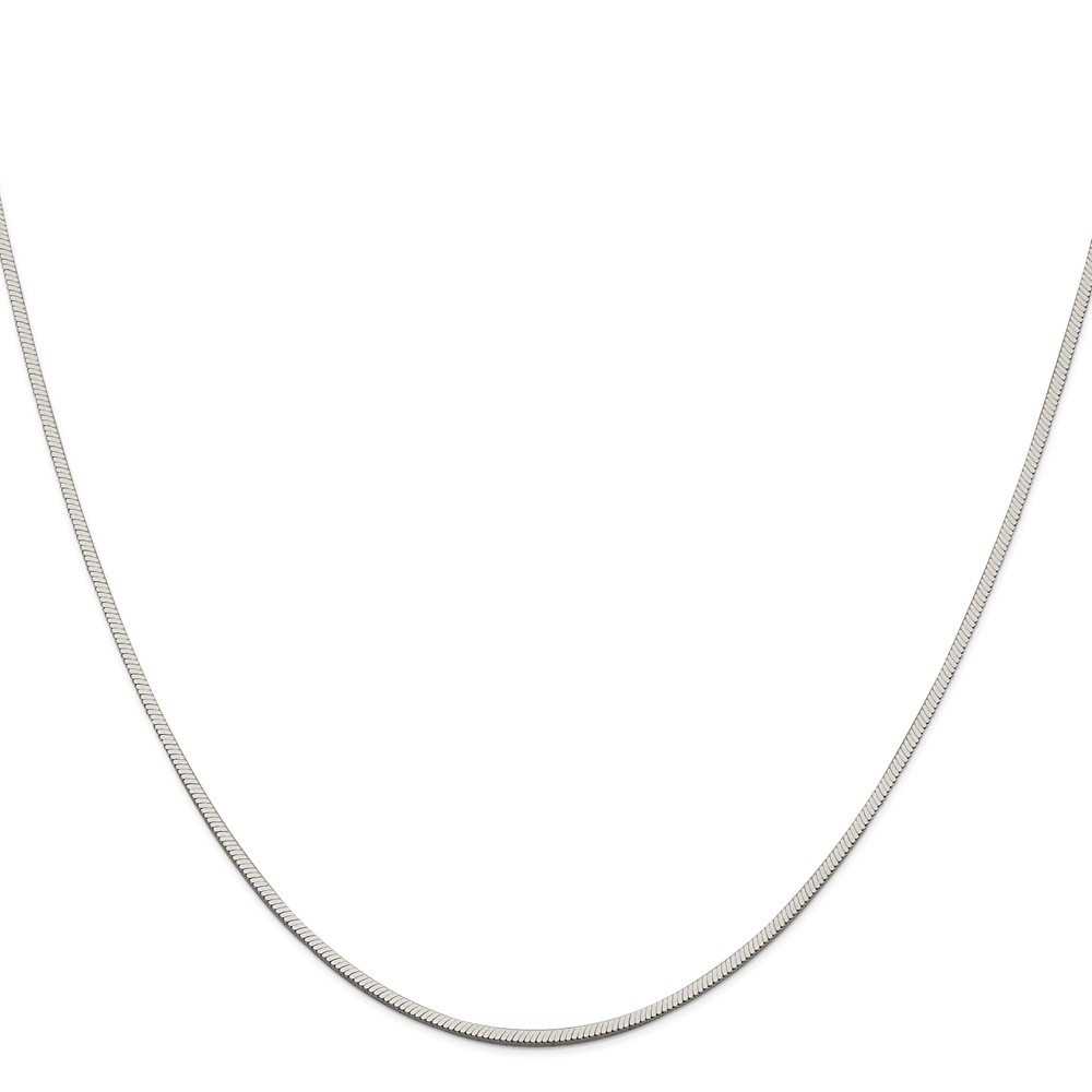 Sterling Silver 1.25mm Square Snake Chain (QSQ040-20)