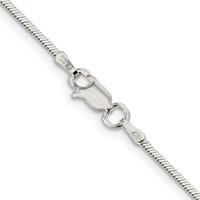 Sterling Silver 1.25mm Square Snake Chain view 3