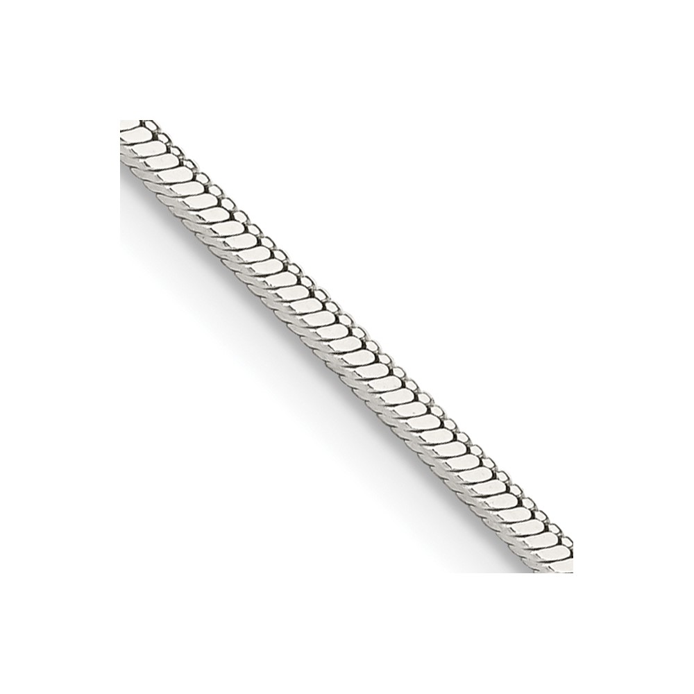Sterling Silver 1.25mm Square Snake Chain (QSQ040-20)