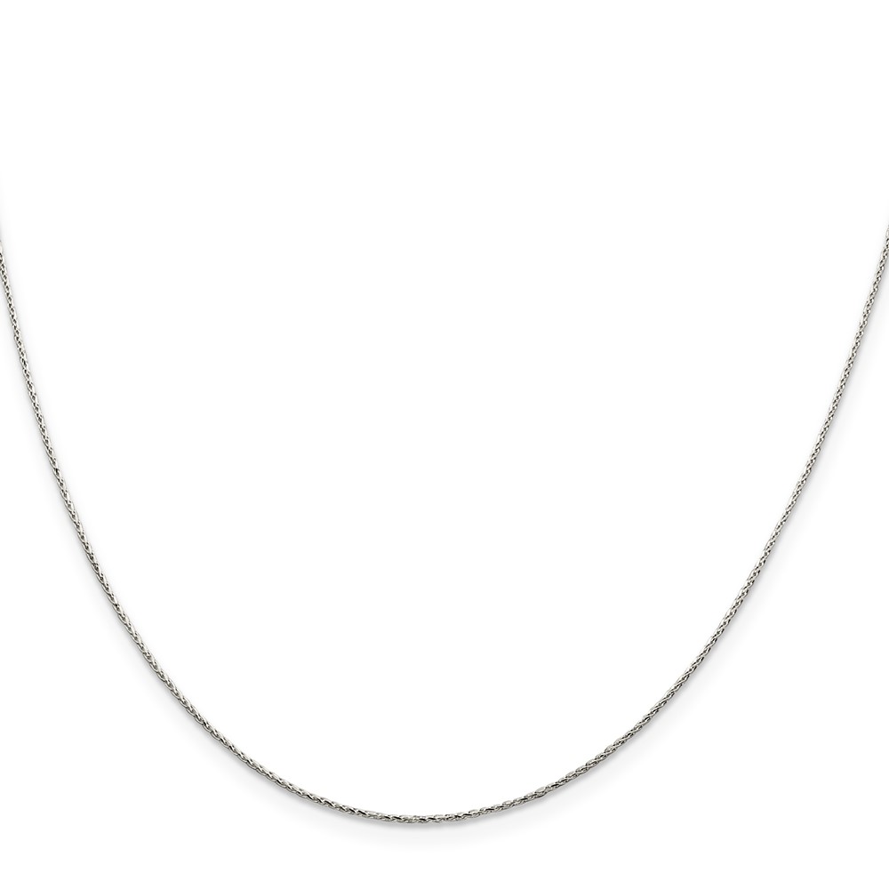 Sterling Silver .85mm Diamond-cut Round Spiga Chain (QSR025-20)