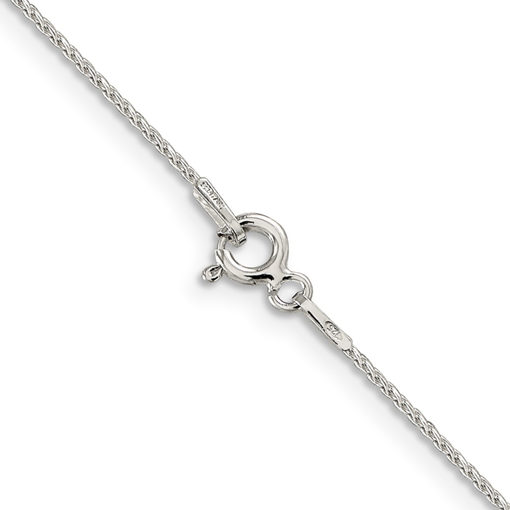 Sterling Silver .85mm Diamond-cut Round Spiga Chain (QSR025-20)