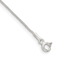 Sterling Silver.85mm Diamond-cut Round Spiga Chain view 1