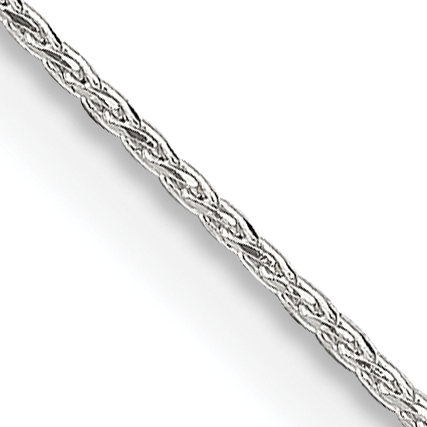 Sterling Silver .85mm Diamond-cut Round Spiga Chain (QSR025-16)