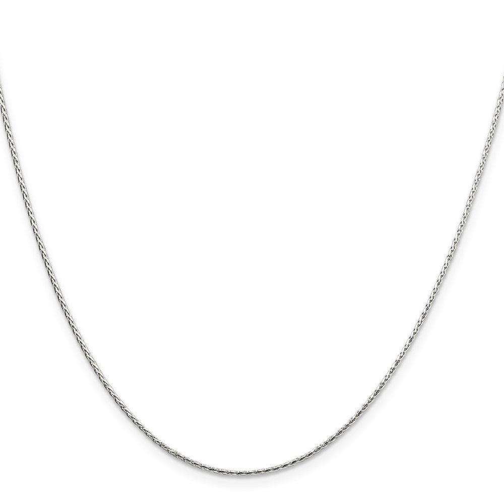 Sterling Silver 1.25mm Diamond-cut Round Spiga Chain (QSR035-20)