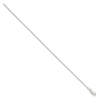 Sterling Silver 1.25mm Diamond-cut Round Spiga Chain view 2