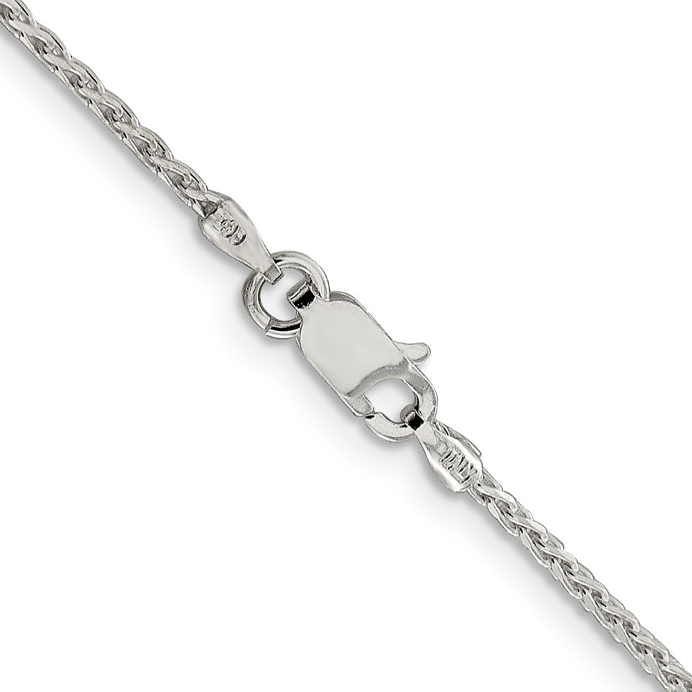 Sterling Silver 1.45mm Diamond-cut Round Spiga Chain (QSR040-28)