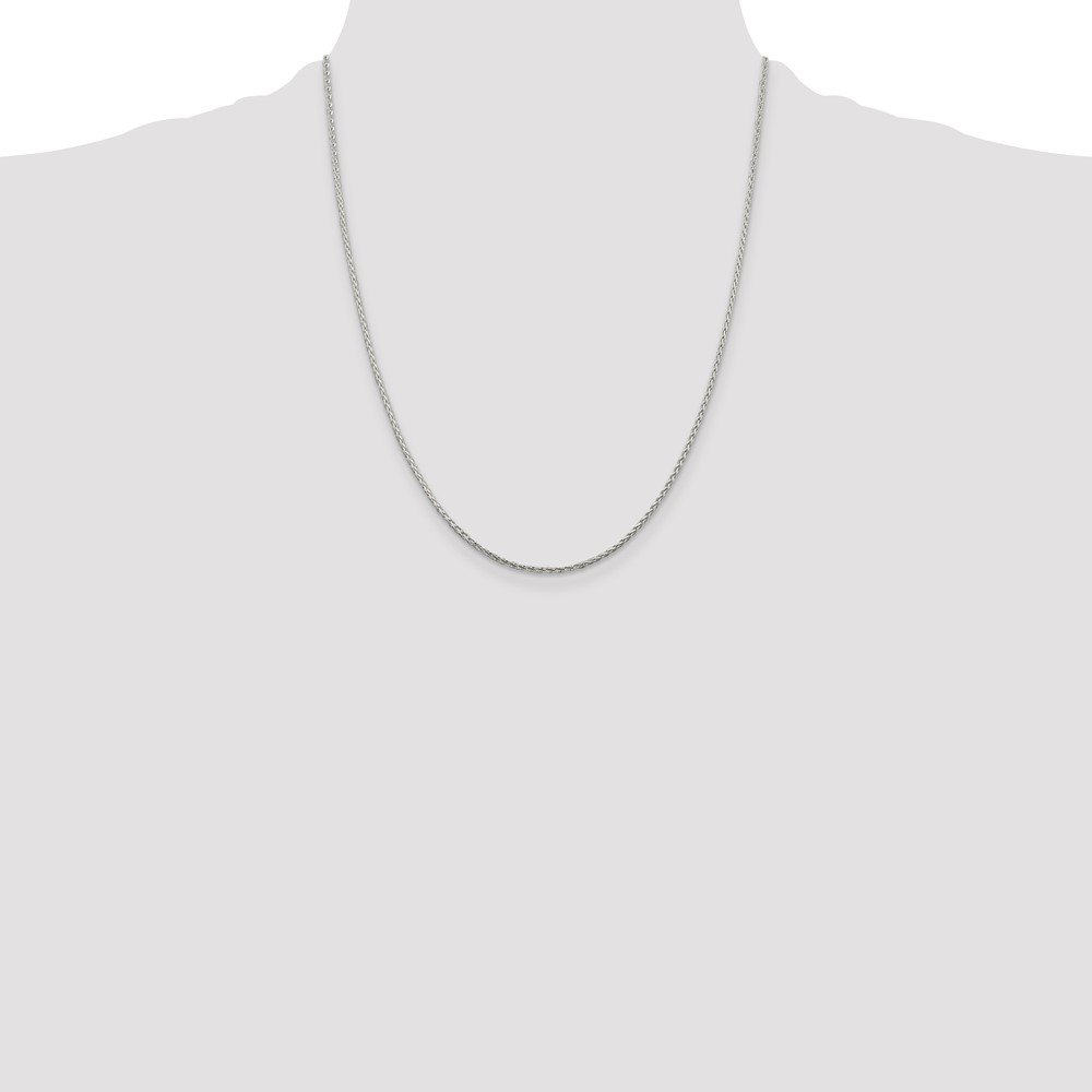 Sterling Silver 1.45mm Diamond-cut Round Spiga Chain (QSR040-22)