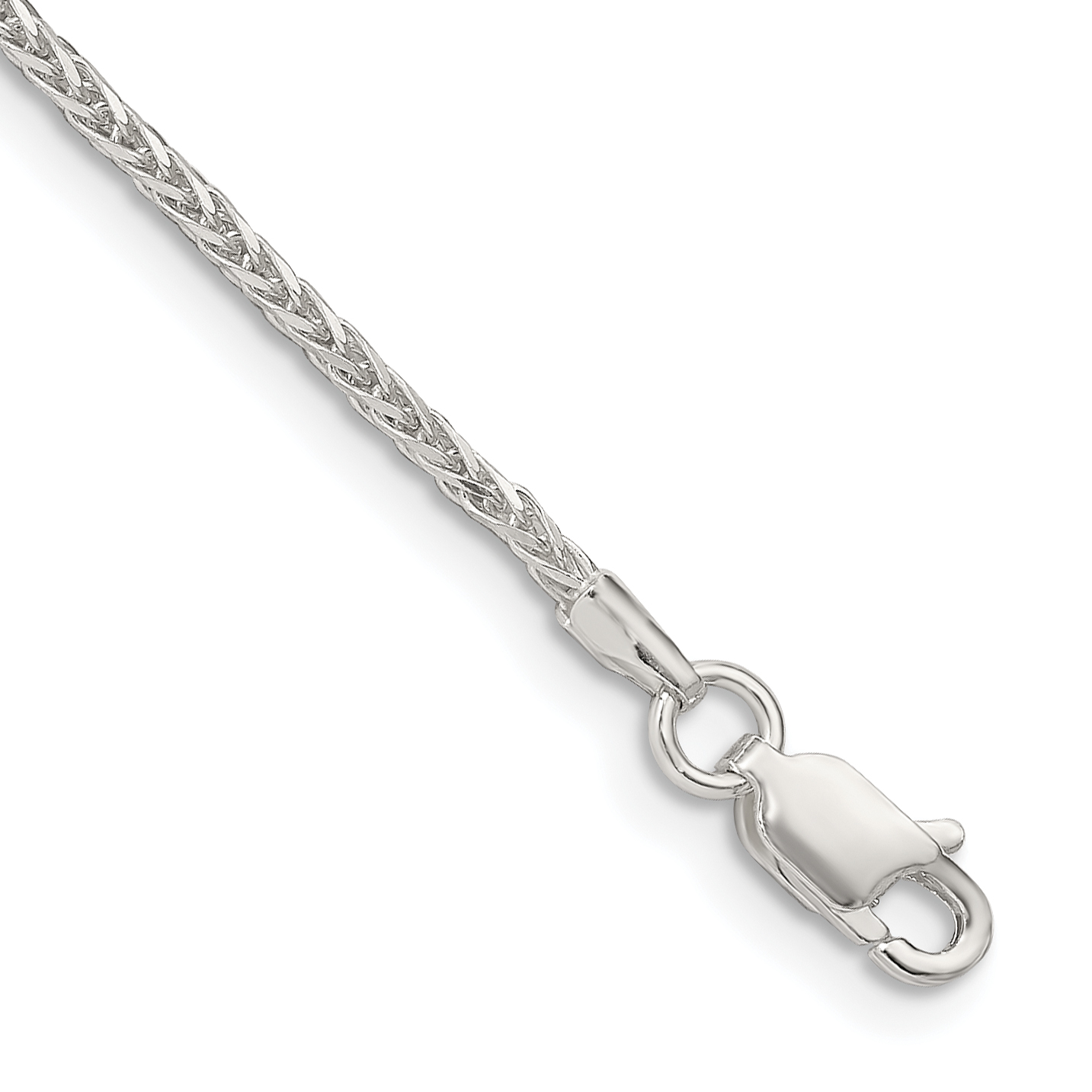 Sterling Silver 1.45mm Diamond-cut Round Spiga Chain (QSR040-7)