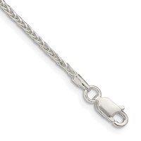 Sterling Silver 1.45mm Diamond-cut Round Spiga Chain view 1