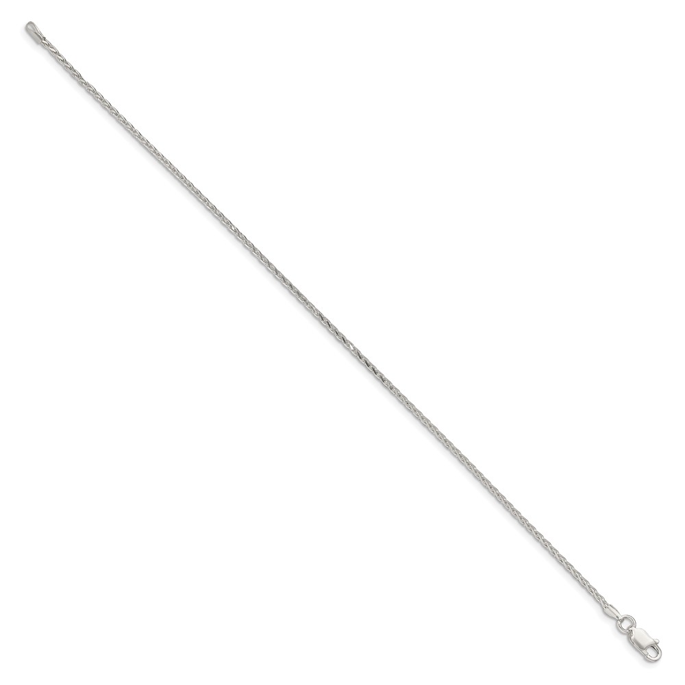 Sterling Silver 1.7mm Diamond-cut Round Spiga Chain (QSR050-7)