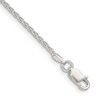 Sterling Silver 1.7mm Diamond-cut Round Spiga Chain view 1