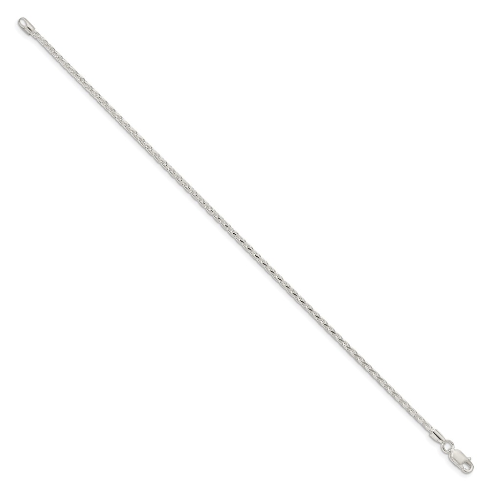 Sterling Silver 2.15mm Diamond-cut Round Spiga Chain (QSR060-8)