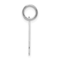 Sterling Silver Rhodium-plated Polished Number 4 Charm view 2
