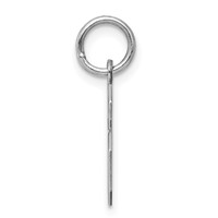 Sterling Silver Rhodium-plated Polished Number 6 Charm view 2