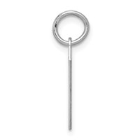 Sterling Silver Rhodium-plated Polished Number 7 Charm view 2