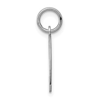 Sterling Silver Rhodium-plated Polished Number 9 Charm view 2