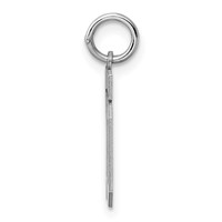 Sterling Silver Rhodium-plated Polished Number 10 Charm view 2