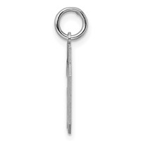 Sterling Silver Rhodium-plated Polished Number 30 Charm view 2