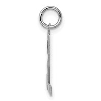 Sterling Silver Rhodium-plated Polished Number 32 Charm view 2