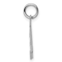 Sterling Silver Rhodium-plated Polished Number 34 Charm view 2