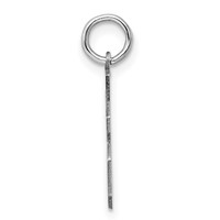Sterling Silver Rhodium-plated Polished Number 36 Charm view 2