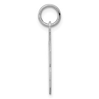 Sterling Silver Rhodium-plated Polished Number 38 Charm view 2