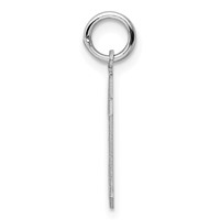 Sterling Silver Rhodium-plated Polished Number 39 Charm view 2