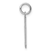 Sterling Silver Rhodium-plated Polished Number 40 Charm view 2
