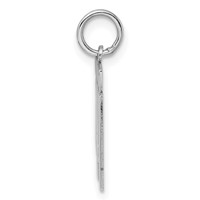 Sterling Silver Rhodium-plated Polished Number 41 Charm view 2