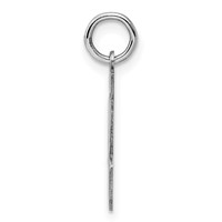 Sterling Silver Rhodium-plated Polished Number 43 Charm view 2