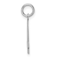 Sterling Silver Rhodium-plated Polished Number 44 Charm view 2