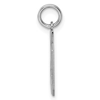 Sterling Silver Rhodium-plated Polished Number 49 Charm view 2