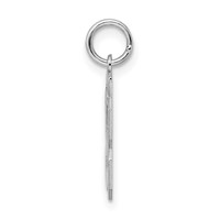 Sterling Silver Rhodium-plated Polished Number 53 Charm view 2