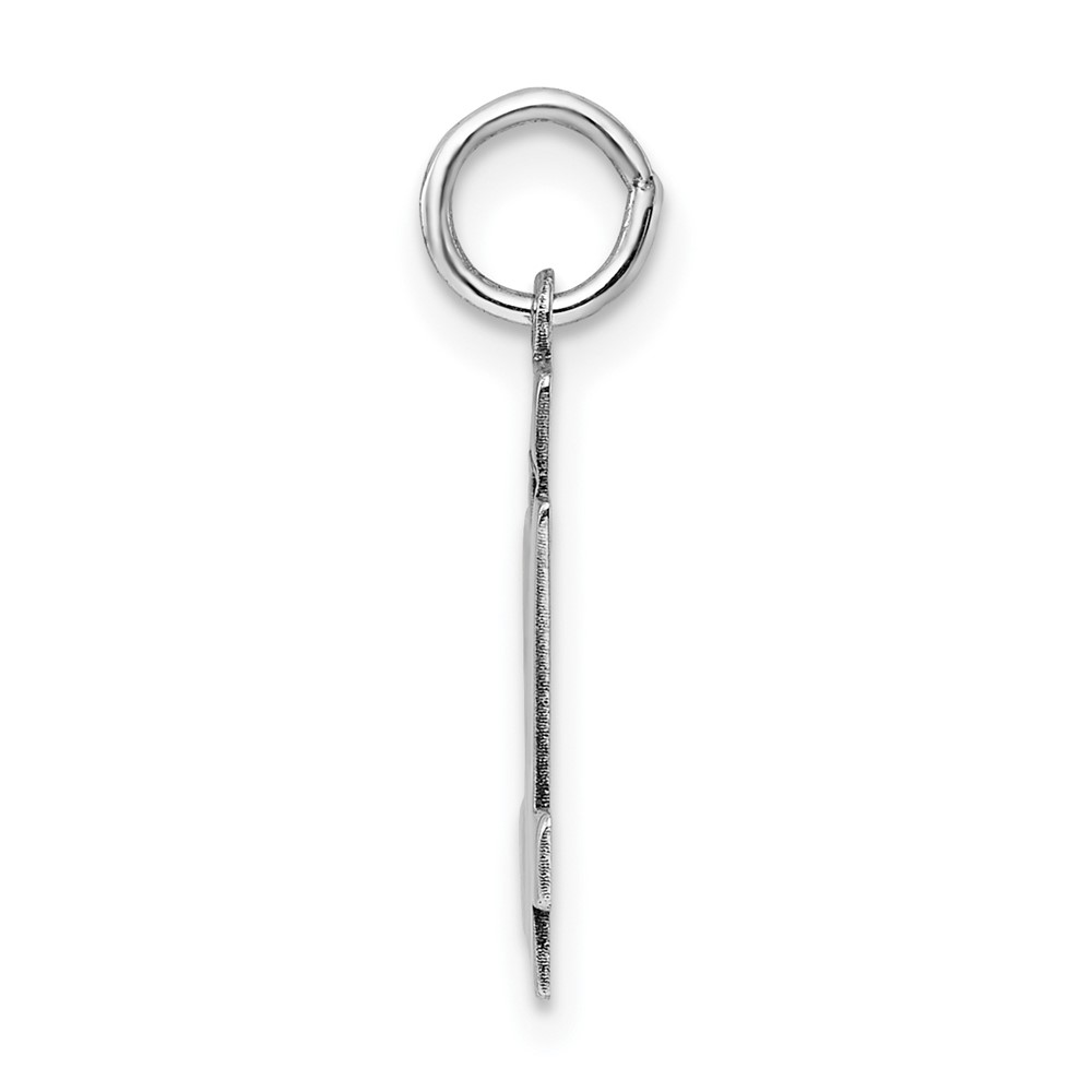 Sterling Silver/Rhodium-plated Polished Number 54 Charm (QSS54)