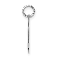Sterling Silver Rhodium-plated Polished Number 54 Charm view 2