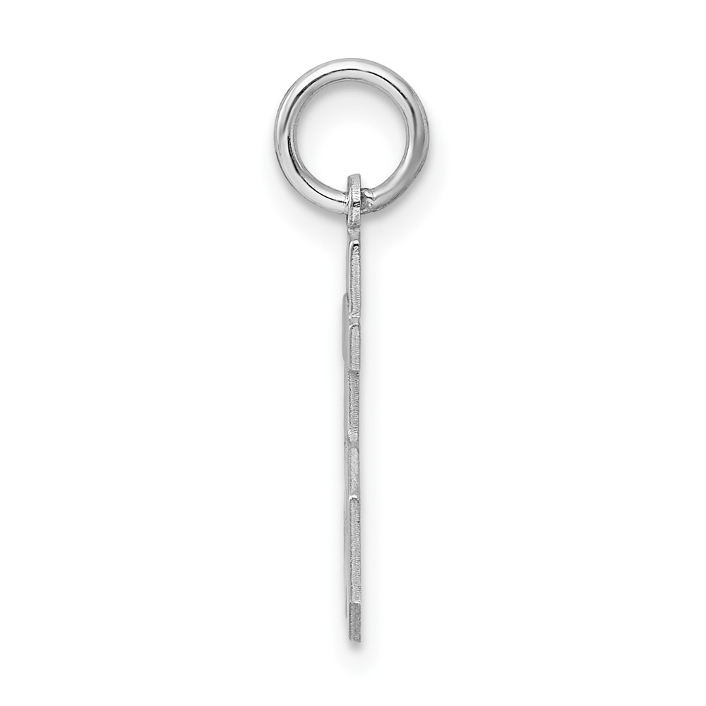 Sterling Silver/Rhodium-plated Polished Number 55 Charm (QSS55)